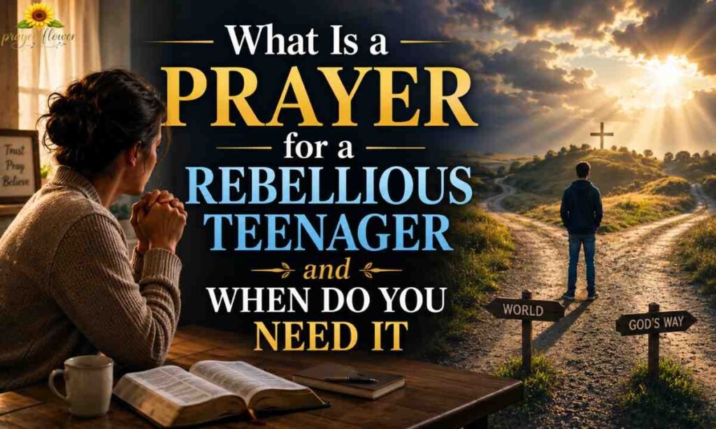 What Is a Prayer for a Rebellious Teenager and When Do You Need It