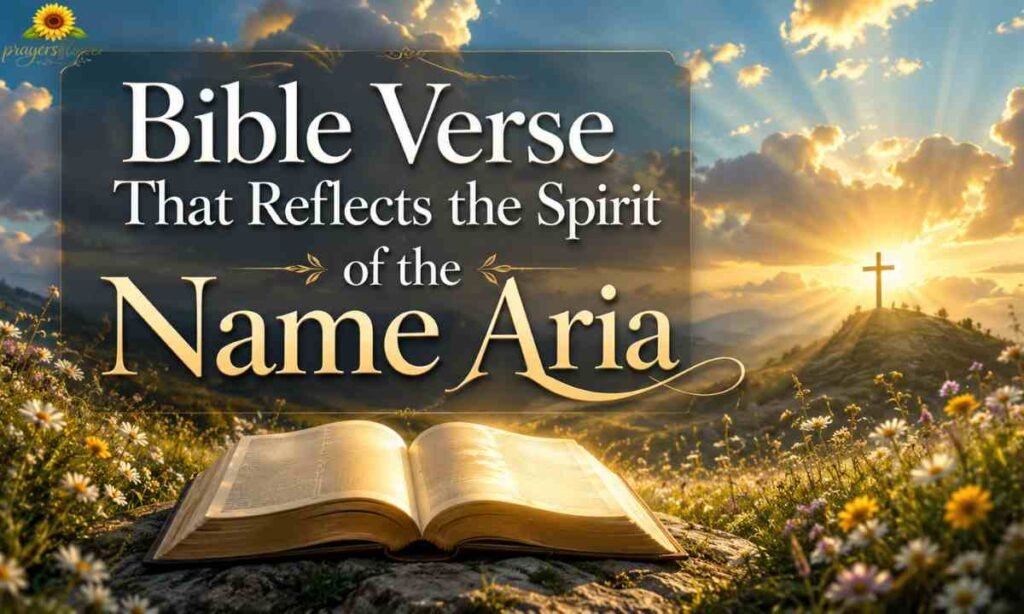Bible Verse That Reflects the Spirit of the Name Aria