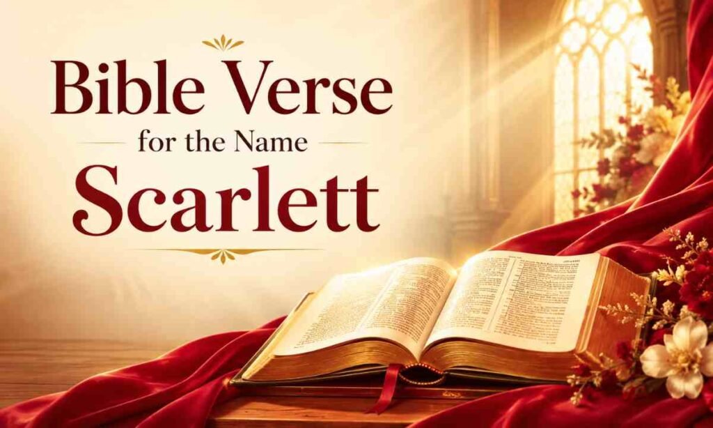 Bible Verse for the Name Scarlett