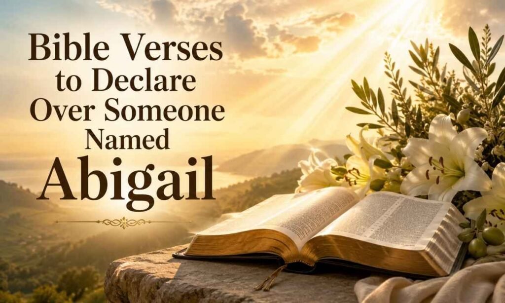 Bible Verses to Declare Over Someone Named Abigail