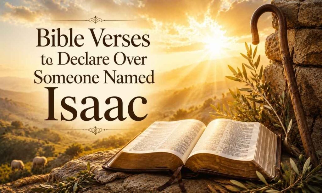 Bible Verses to Declare Over Someone Named Isaac