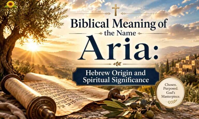 Biblical Meaning of the Name Aria Hebrew Origin and Spiritual Significance