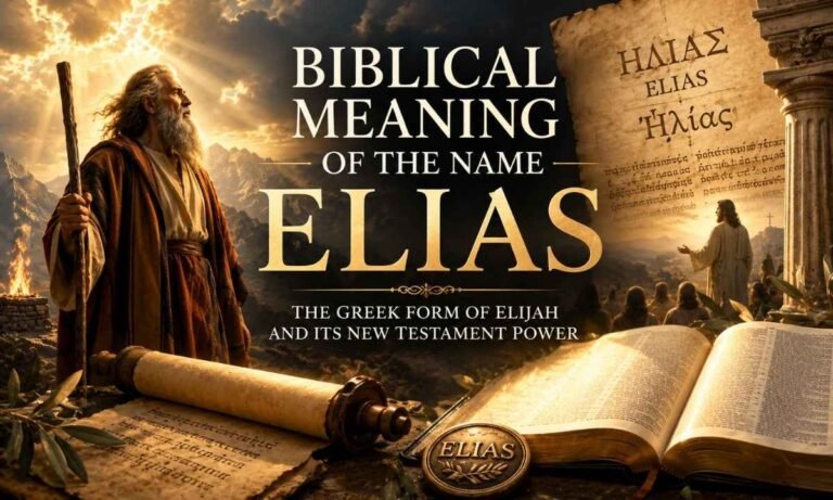 Biblical Meaning of the Name Elias The Greek Form of Elijah and Its New Testament Power