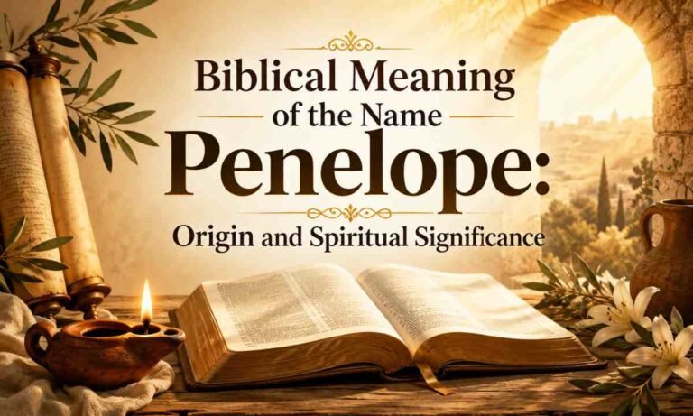 Biblical Meaning of the Name Penelope Origin and Spiritual Significance