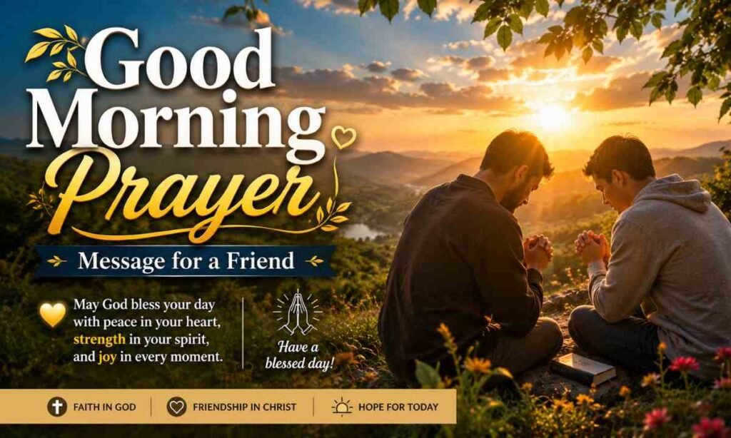 Good Morning Prayer Message for a Friend