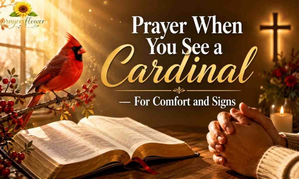 Prayer When You See a Cardinal — For Comfort and Signs