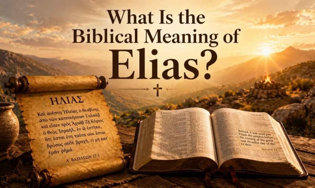 What Is the Biblical Meaning of Elias — Quick Answer