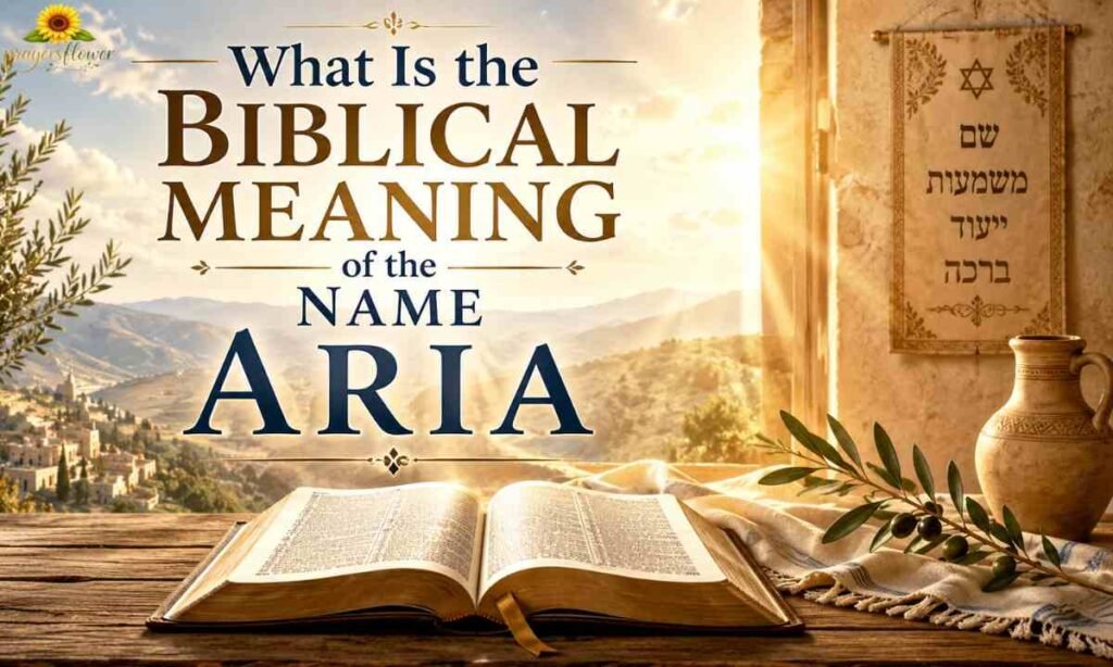 What Is the Biblical Meaning of the Name Aria