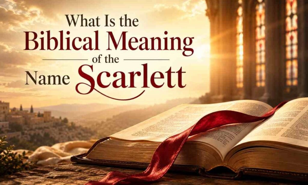 What Is the Biblical Meaning of the Name Scarlett