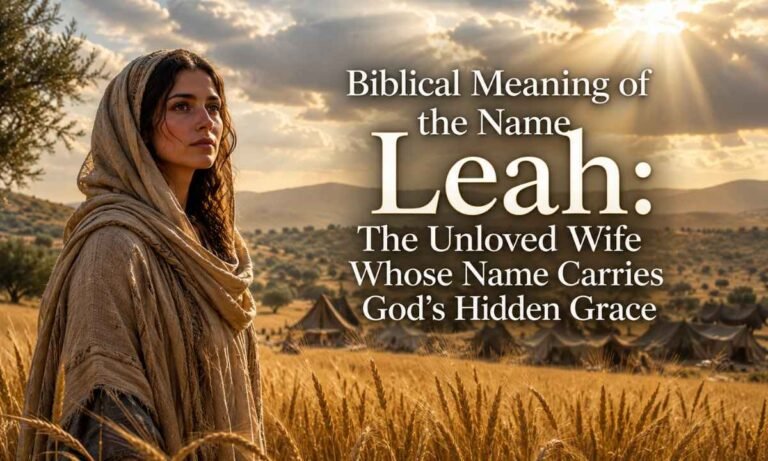 Biblical Meaning of the Name Leah: The Unloved Wife Whose Name Carries God's Hidden Grace