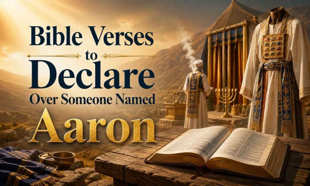 Bible Verses to Declare Over Someone Named Aaron