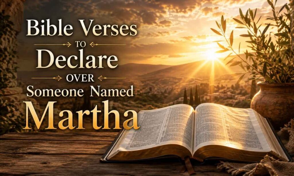 Bible Verses to Declare Over Someone Named Martha