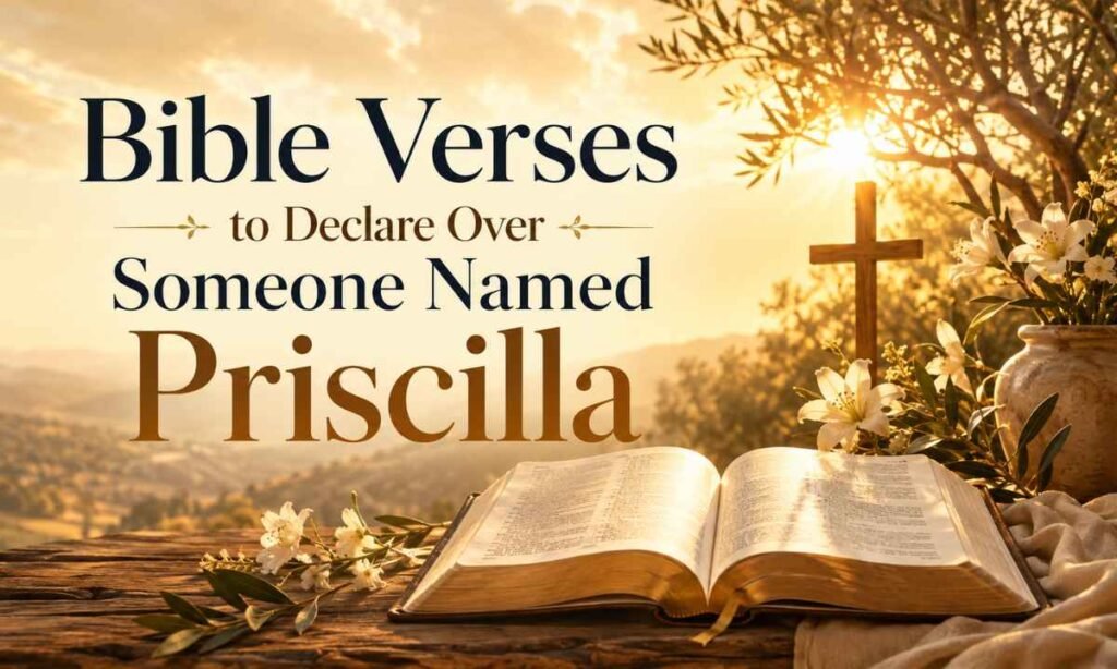 Bible Verses to Declare Over Someone Named Priscilla