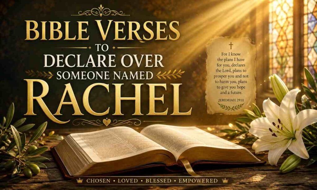 Bible Verses to Declare Over Someone Named Rachel