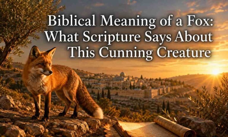 Biblical Meaning of a Fox What Scripture Says About This Cunning Creature