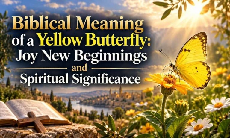Biblical Meaning of a Yellow Butterfly Joy New Beginnings and Spiritual Significance
