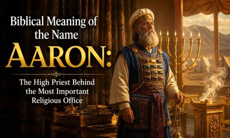Biblical Meaning of the Name Aaron The High Priest Behind the Most Important Religious Office