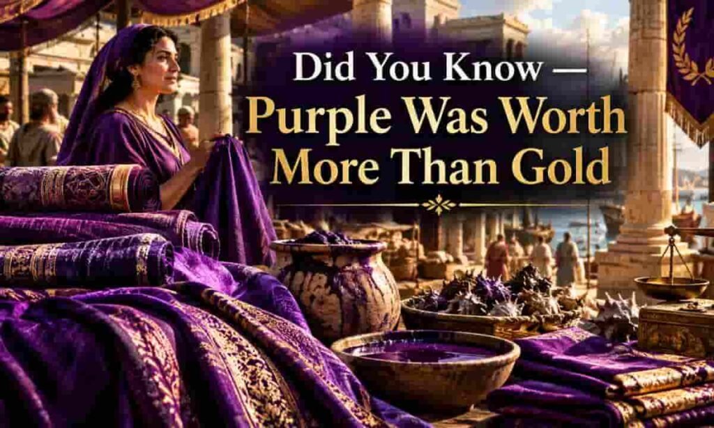 Did You Know — Purple Was Worth More Than Gold (1)
