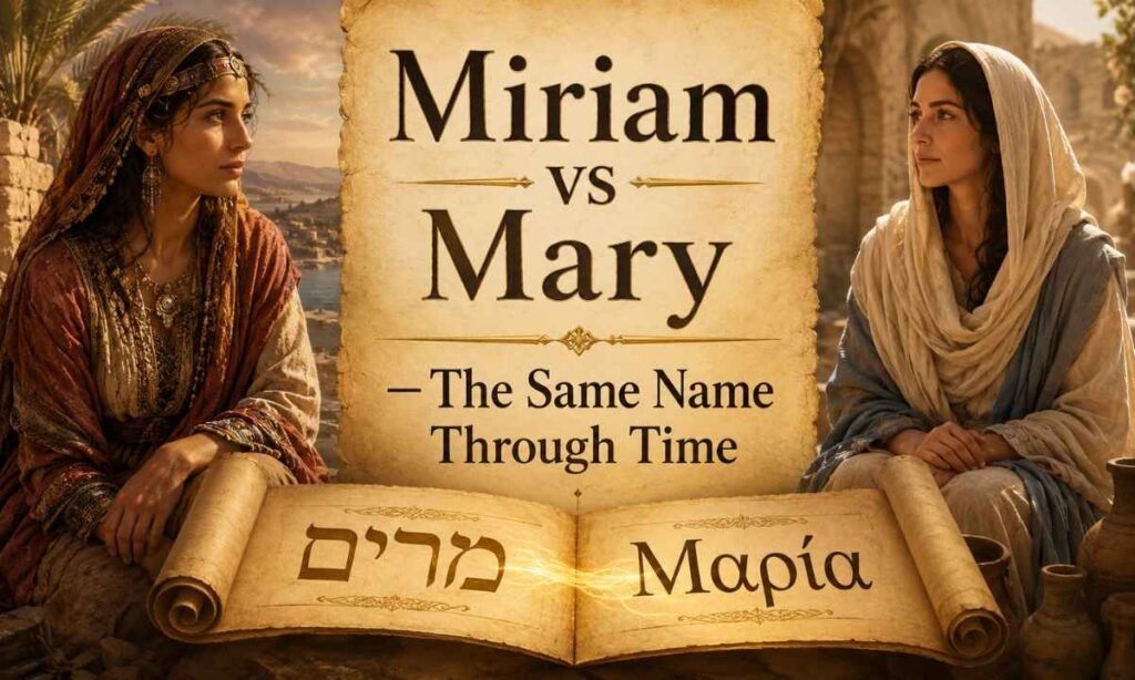Miriam vs Mary — The Same Name Through Time