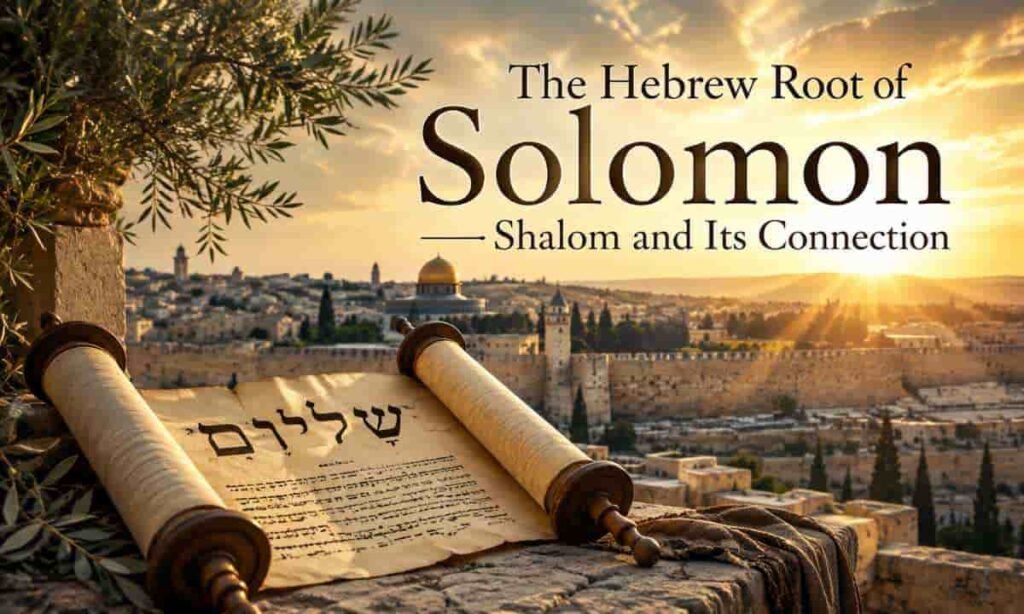 The Hebrew Root of Solomon — Shalom and Its Connection