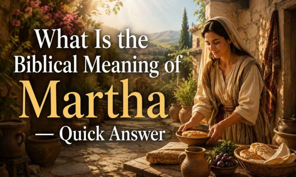 What Is the Biblical Meaning of Martha — Quick Answer