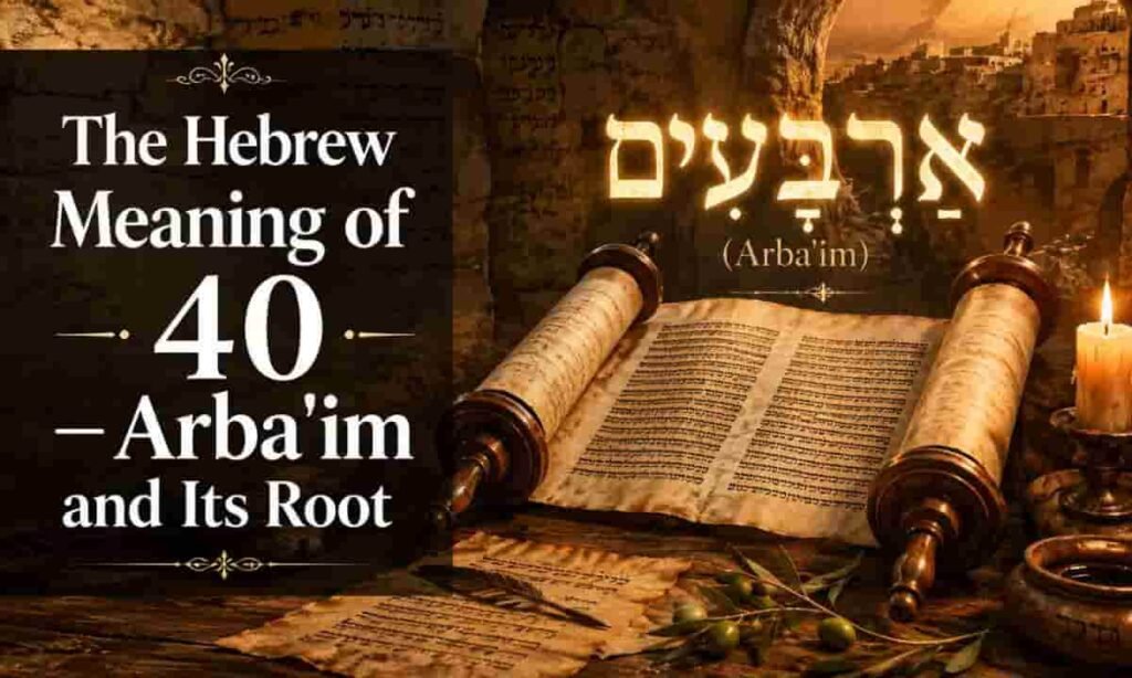 The Hebrew Meaning of 40 — Arba'im and Its Root