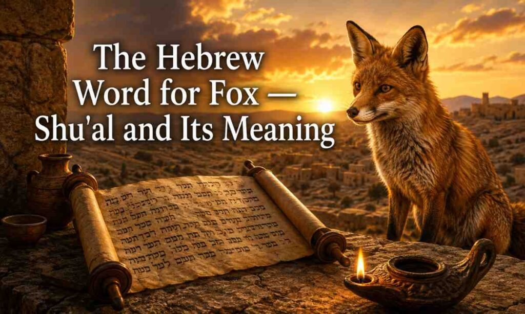 The Hebrew Word for Fox — Shu'al and Its Meaning