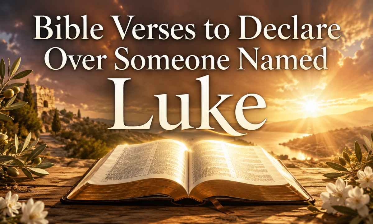 Bible Verses to Declare Over Someone Named Luke