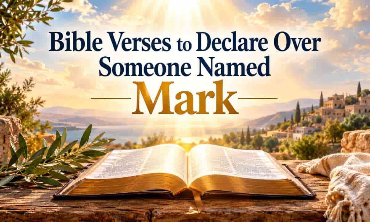 Bible Verses to Declare Over Someone Named Mark
