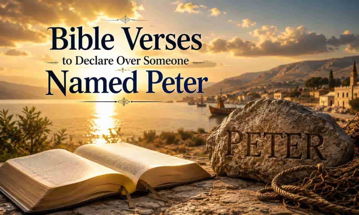Bible Verses to Declare Over Someone Named Peter