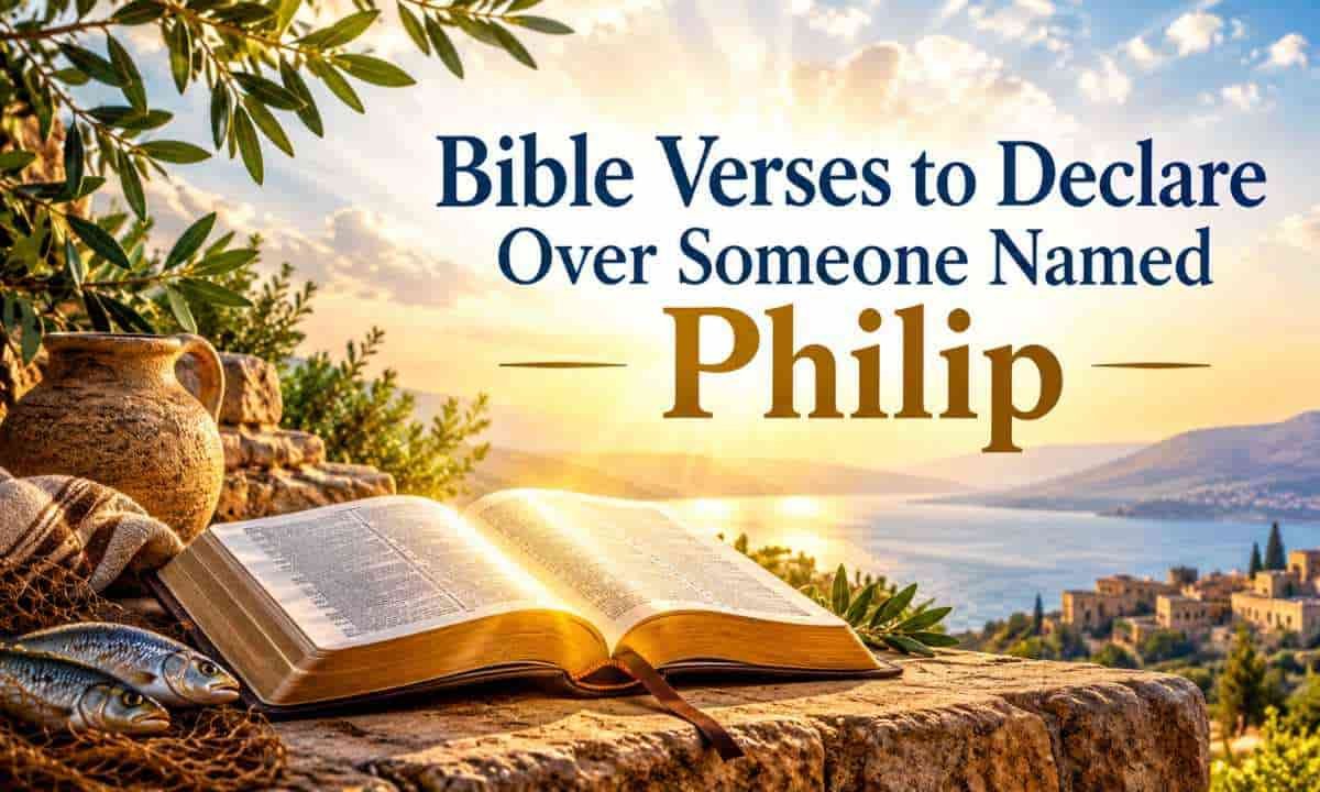 Bible Verses to Declare Over Someone Named Philip