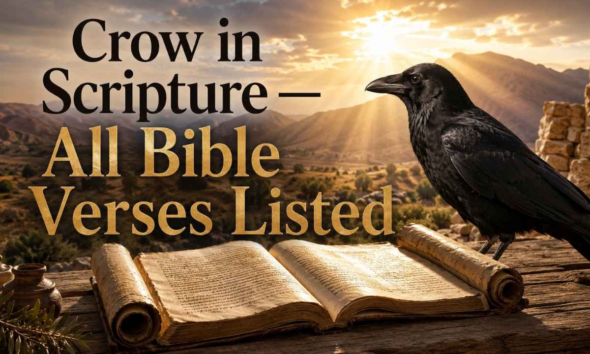 Crow in Scripture — All Bible Verses Listed