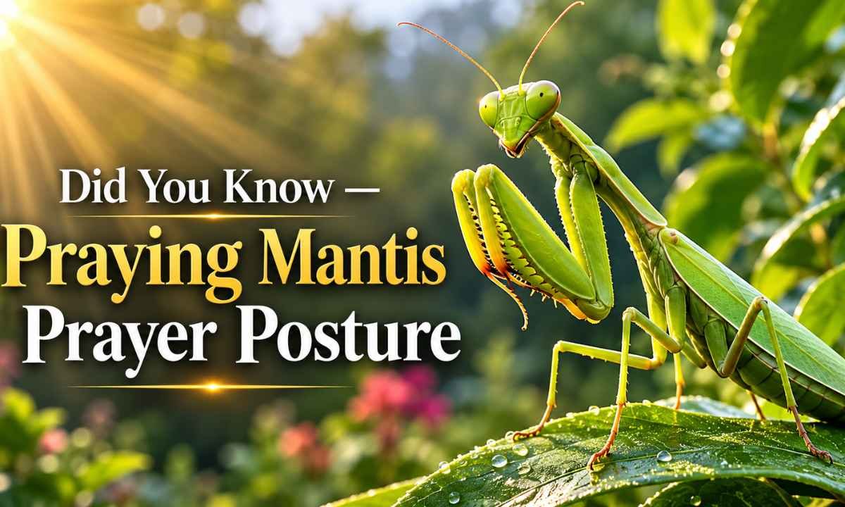 Did You Know — Praying Mantis Prayer Posture
