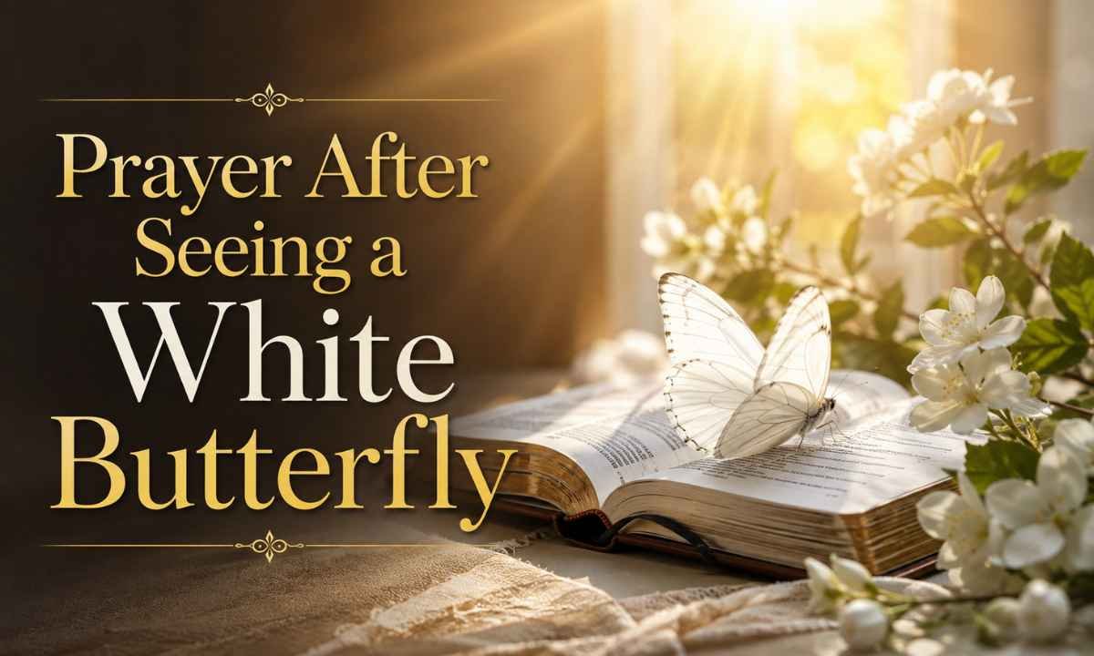 Prayer After Seeing a White Butterfly