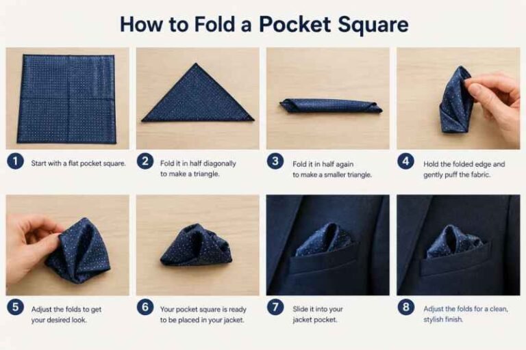 How to Fold a Pocket Square: 5 Simple Styles for Men