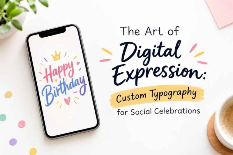 The Art of Digital Expression: Custom Typography for Social Celebrations