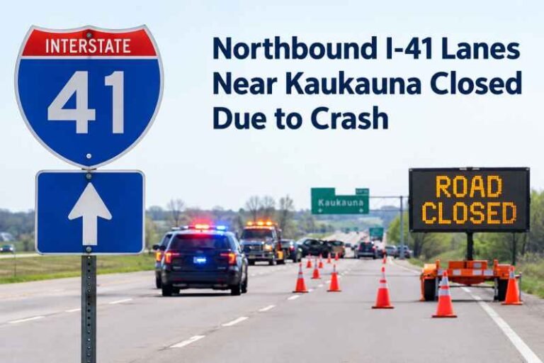 Northbound I-41 Lanes Near Kaukauna Closed Due to Crash